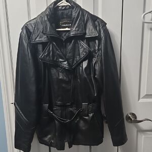 Originaux Winter Leather Jacket Size Xl Color Black